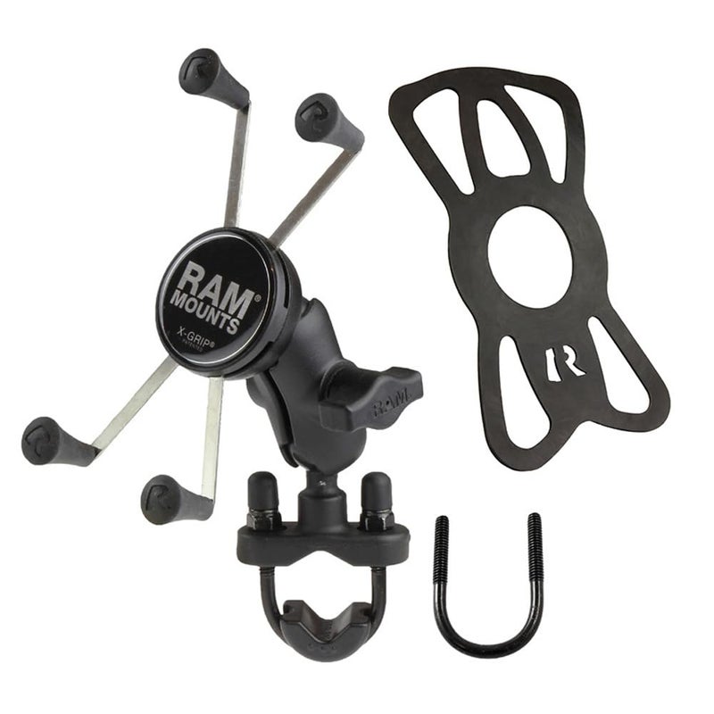 RAM Mounts X-Grip Large Phone Mount with Handlebar U-Bolt Base RAM-B-149Z-A-UN10U with Short Arm for Motorcycle, ATV/UTV, Bike - Image 2